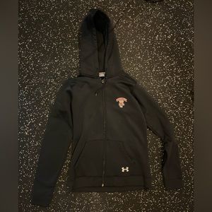 Under Armour Wisconsin Badgers hooded sweatshirt black Xsmall